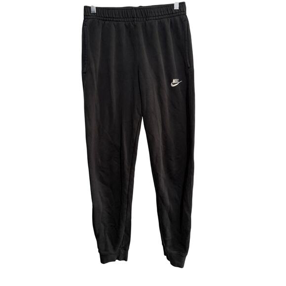 Nike black athletic jogger sweatpants mens small athleisure lounge workout gym - Picture 1 of 10